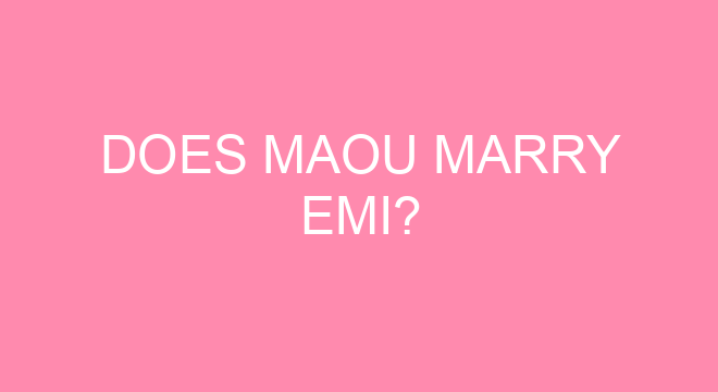 Does Maou have feelings for EMI?