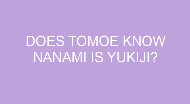 Do Nanami and Tomoe get married?