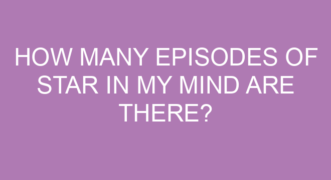 How many episodes does star in my mind have?