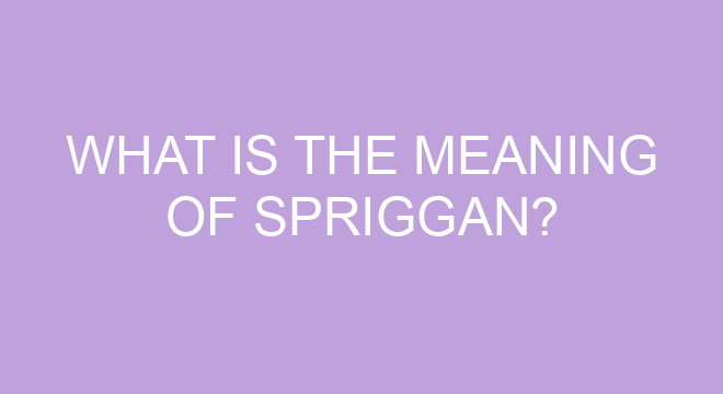 Is Spriggan appropriate?