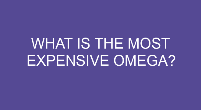 what is the most expensive omega 36463