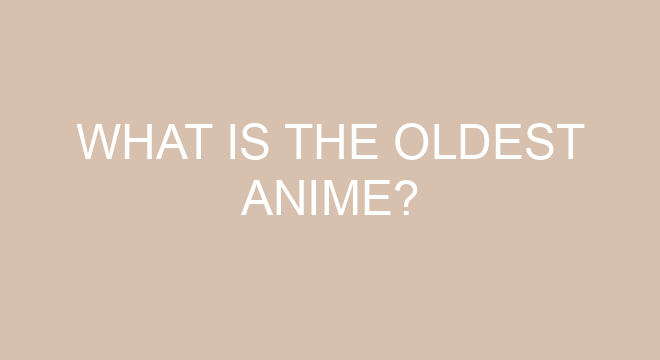 What was the the first anime?