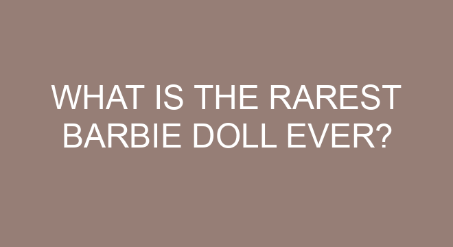 What is a male Barbie doll called?