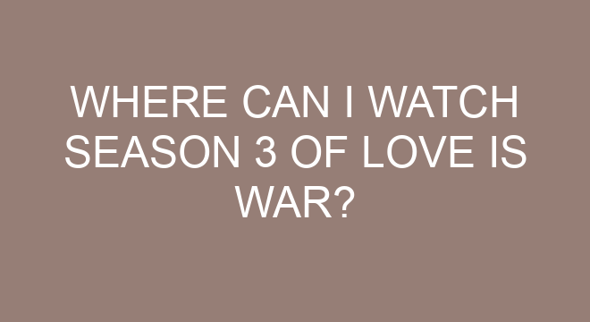 Is love is war still ongoing?
