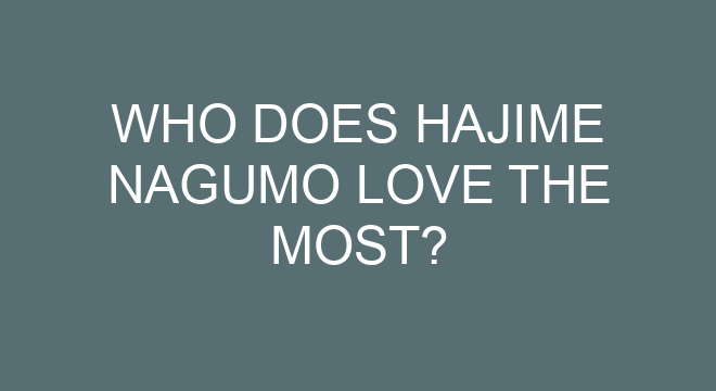 Does Hajime have any kids?