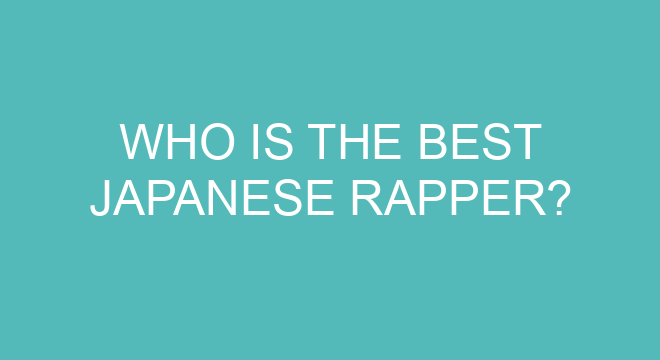 Who is the most famous rapper in Japan?