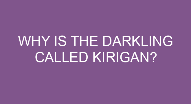 why is the darkling called kirigan 900