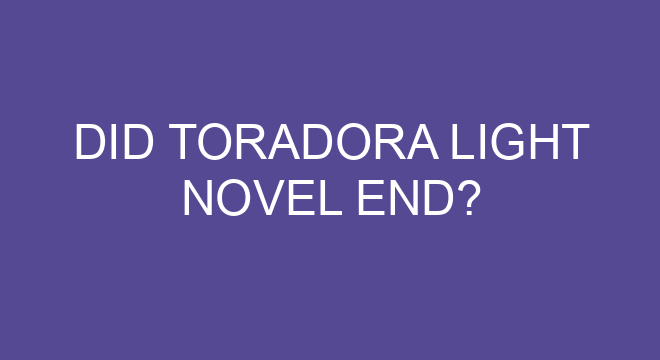 Is Toradora a sad ending?