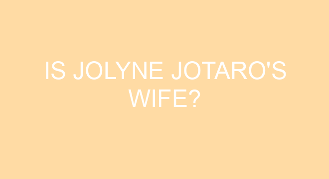 Who is Jotaro’s wife?