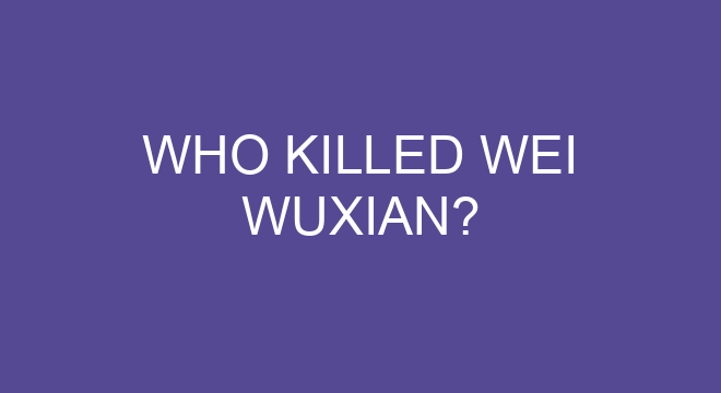 Why does Wei Wuxian wear black?